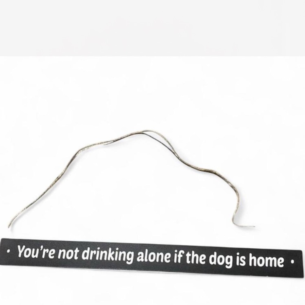 Your Not Drinking Alone If The Dog is Home Wall Hanging Table mantel sign